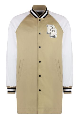 Varsity Button-front Cotton Jacket - Dsquared2 - Modalova