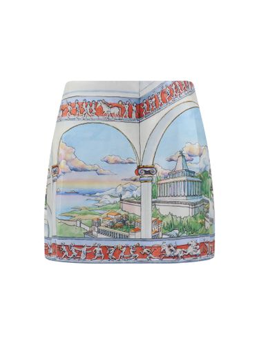 Casablanca Silk Miniskirt - Casablanca - Modalova