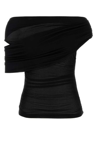 Blumarine Black Jersey Top - Blumarine - Modalova