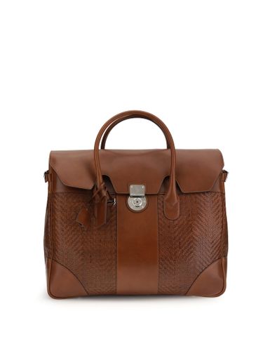 Woven Calf Country Travel Bag - Brunello Cucinelli - Modalova