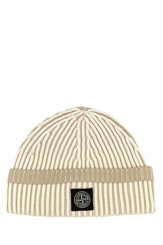 Two Tone Wool Beanie Hat - Stone Island - Modalova