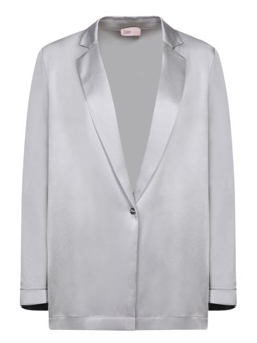 Herno Fluid Grey Satin Jacket - Herno - Modalova