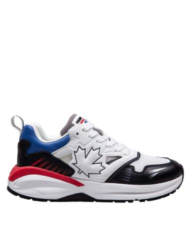 Dash Sneakers In Multicolored Leather And Fabric - Dsquared2 - Modalova