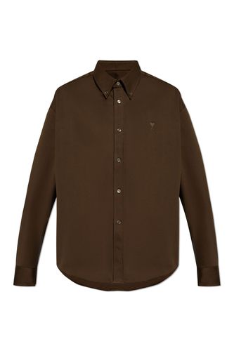 Paris Ami De Coeur Boxy Fit Shirt - Ami Alexandre Mattiussi - Modalova