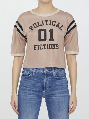 Political Fictions Cropped T-shirt - Saint Laurent - Modalova