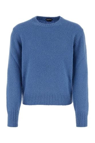 Tom Ford Blue Alpaca Blend Sweater - Tom Ford - Modalova