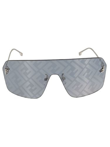 Logo Monogram Rimless Shield Sunglasses - Fendi - Modalova