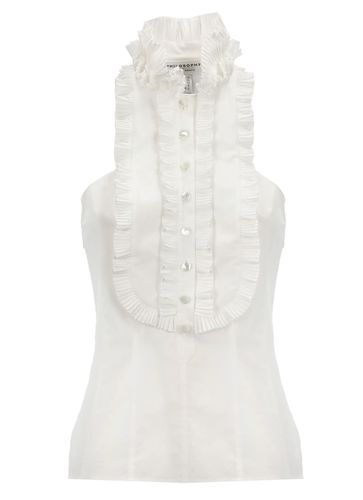 Ruffled Sleevless Top - Philosophy di Lorenzo Serafini - Modalova