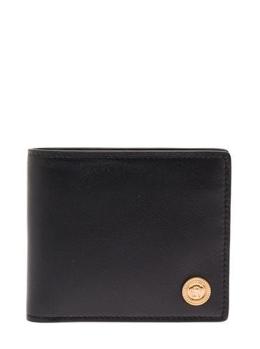 Biggie Bifold Leather Wallet With Medusa Detail Men - Versace - Modalova
