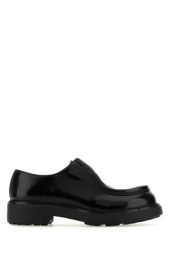 Black Leather Diapason Lace-up Shoes - Prada - Modalova