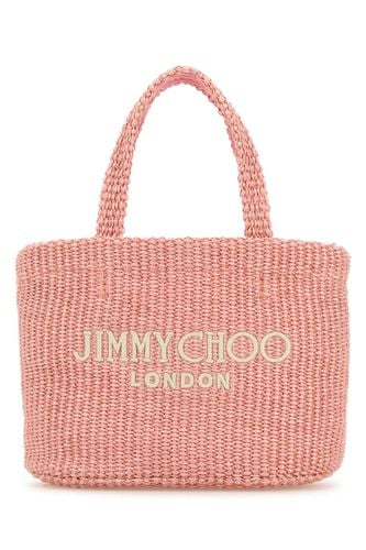 Pink Rafia Mini Beach Handbag - Jimmy Choo - Modalova