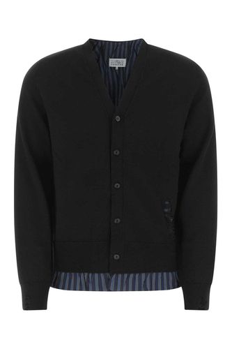 Distressed-effect V-neck Buttoned Cardigan - Maison Margiela - Modalova