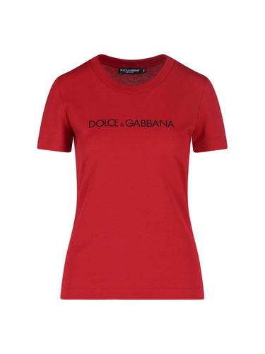 Dolce & Gabbana Logo Cotton T-shirt - Dolce & Gabbana - Modalova