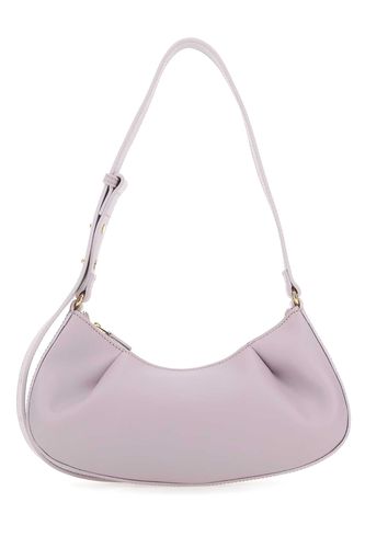 Lilac Leather Dimple Moon Shoulder Bag - Elleme - Modalova