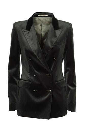 Double-breasted Fitted Blazer - Tagliatore - Modalova