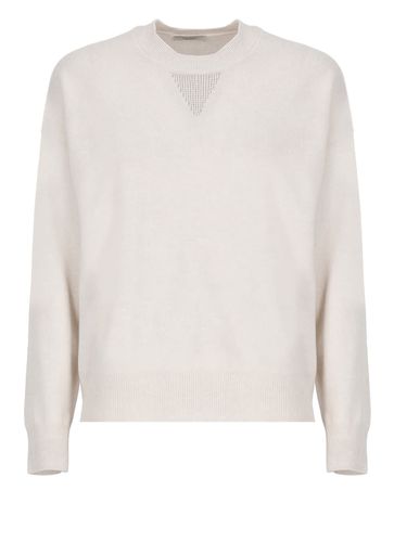 Crew-neck Sweater In Wool, Silk And Cashmere Blend - Peserico - Modalova
