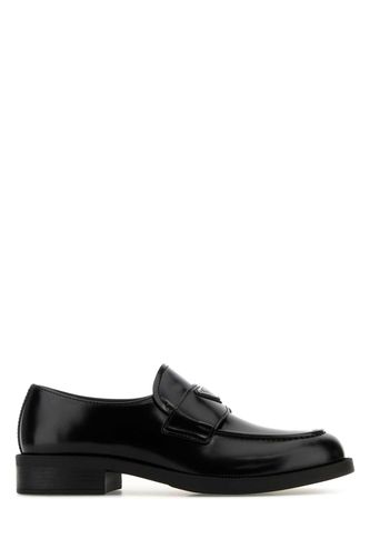 Prada Black Leather Loafers - Prada - Modalova