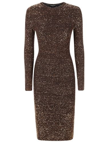 All-over Embellished Long-sleeved Dress - Fabiana Filippi - Modalova