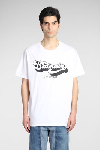 Balmain T-shirt In White Cotton - Balmain - Modalova