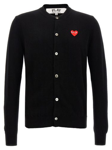 Logo Patch Cardigan - Comme des Garçons Play - Modalova