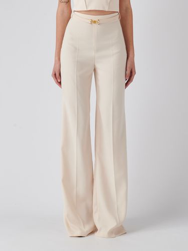 Poliester Trousers - Elisabetta Franchi - Modalova