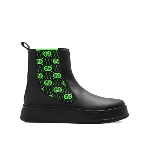 Gucci Gg Leather Boots - Gucci - Modalova