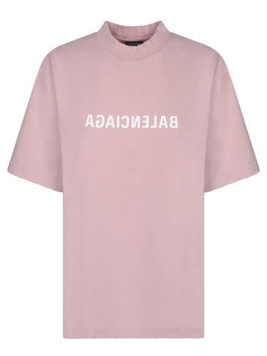 Balenciaga Medium Fit Pink T-shirt - Balenciaga - Modalova