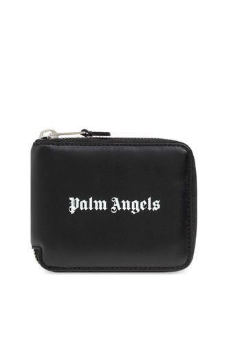 Logo Printed Zipped Wallet - Palm Angels - Modalova