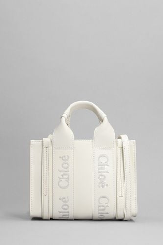 Chloé White Mini Woody Tote Bag - Chloé - Modalova