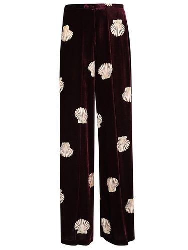 Forte_Forte Mother Of Pearl Print Velvet Pants - Forte Forte - Modalova