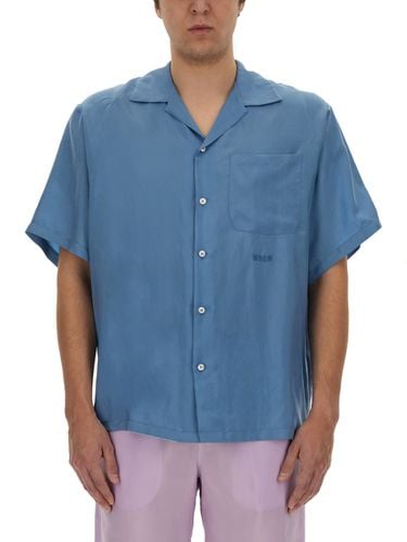 MSGM Cupro Shirt - MSGM - Modalova