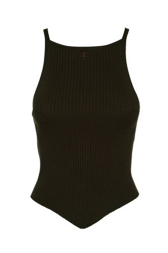 Courrèges Rib Knit Pointy Tank Top - Courrèges - Modalova