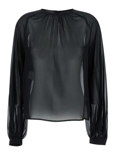 Blouse With Crew Neck In Stretch Silk Woman - The Andamane - Modalova