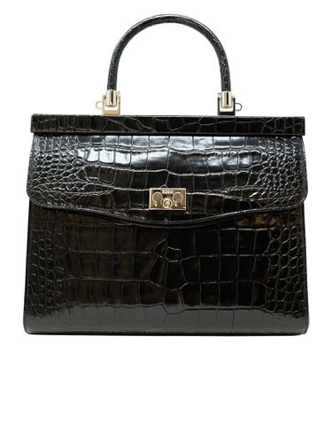 Black Croco Leather Paris Handbag - Rodo - Modalova