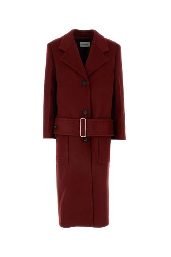 Single Breasted Belted Waist Coat - Ferragamo - Modalova