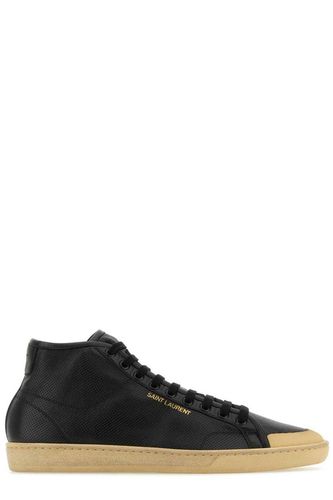 Round Toe Lace-up Sneakers - Saint Laurent - Modalova