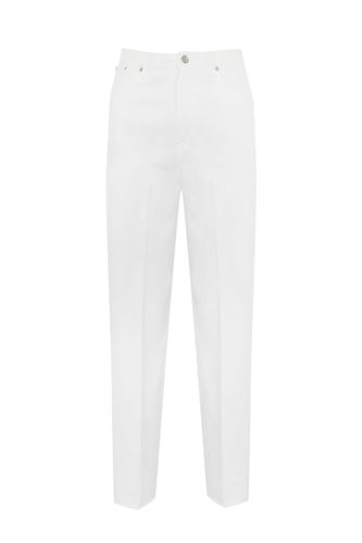 Bessie Loose Trousers In Bull Cotton - Dondup - Modalova