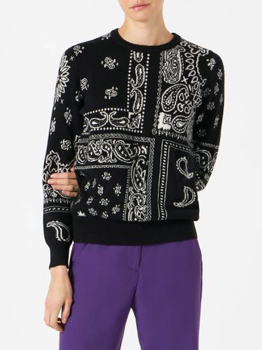 Woman Sweater Blended Cashmere Bandana Pattern - MC2 Saint Barth - Modalova