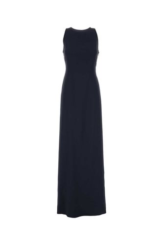 Midnight Stretch Acetate Blend Long Dress - Alberta Ferretti - Modalova