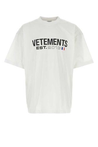 Cotton Oversize T-shirt - VETEMENTS - Modalova