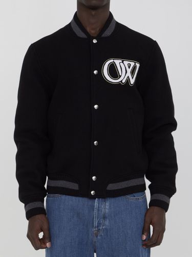 Off-White Varsity Bomber Jacket - Off-White - Modalova