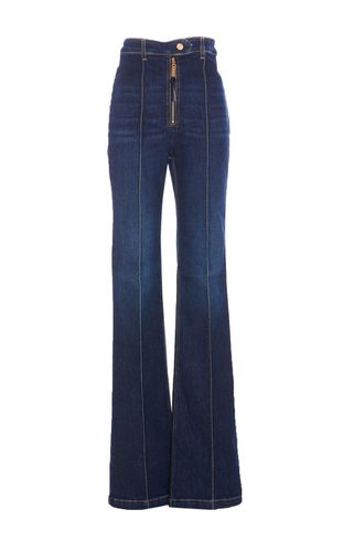 Bell-bottom Stretch Jeans - Elisabetta Franchi - Modalova