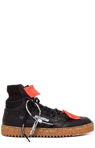 Off-White Logo High-top Sneakers - Off-White - Modalova