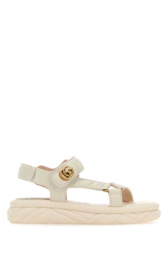 Gucci Ivory Leather Sandals - Gucci - Modalova