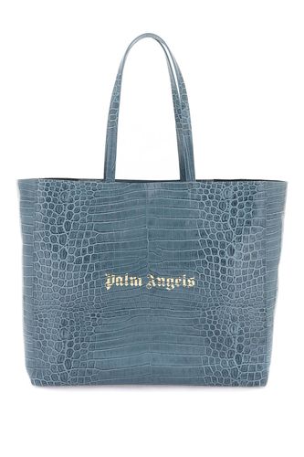 Palm Angels Leather Shopping Bag - Palm Angels - Modalova
