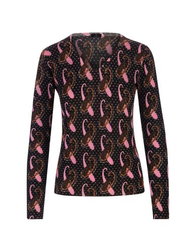 All-over Paisley Patterned V-neck Sweater - Etro - Modalova