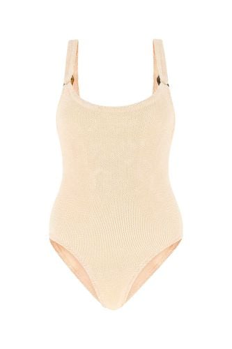 Light Pink Stretch Nylon Domino Swimsuit - Hunza G - Modalova