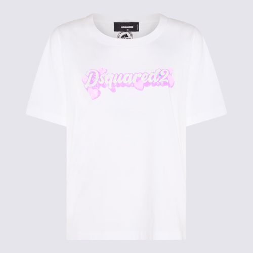 And Pink Cotton T-shirt - Dsquared2 - Modalova