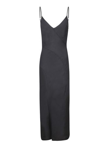 Lino Black Linen Long Dress - 120% Lino - Modalova