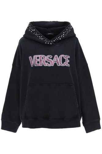 Versace Sweatshirt With Studs - Versace - Modalova